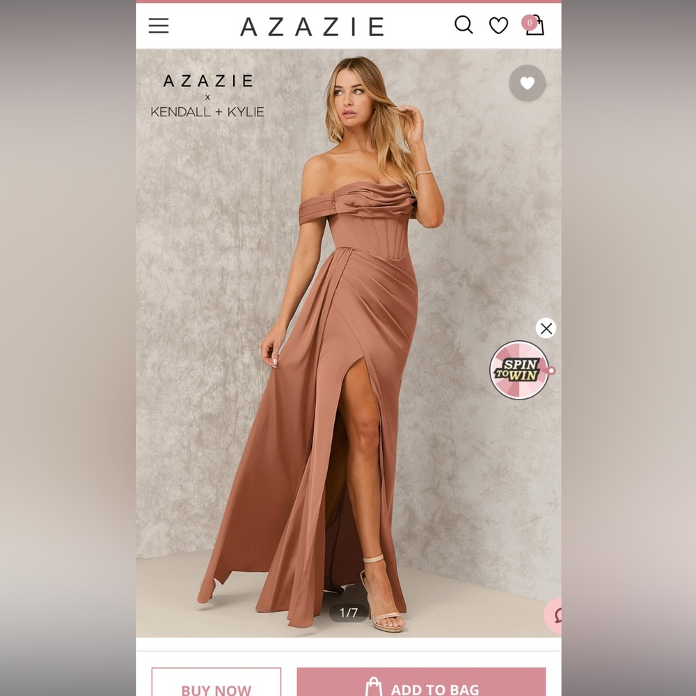 Azazie Bronzer Bridesmaid Dress